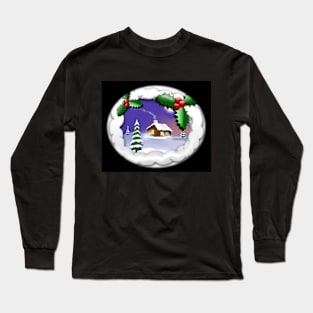 Christmas Winter Scenery Long Sleeve T-Shirt